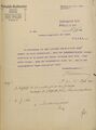 Mitteilung vom 25. Juli 1907 über die voraussichtliche Inbetriebnahme der Wasserversorgung