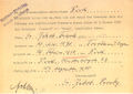 Pflicht der Vornamensergänzung jüdischer Bürger ab 1. Januar 1939, hier Jakob "Isreal" Frank.