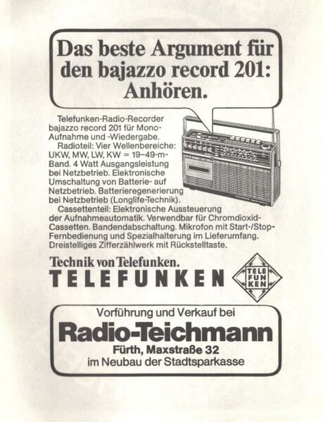 Datei:Werbung Radio-Teichmann 1975.jpg