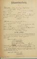 Bekanntmachung über die Eheschließungsabsicht von Walter/Kütt vom 5. November 1889