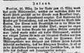 Zeitungsartikel über den großen Mühlenbrand 1827