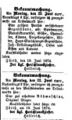 Versteigerung am Trödelmarkt, Fürther Tagblatt 20. Juni 1874