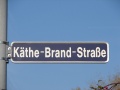 Straßenschild Käthe-Brand-Straße