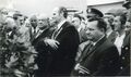 Bay. Ministerpräsident Alfons Goppel und OB Kurt Scherzer zur Eröffnungsfeier des Fürther Hafens am 15. Juli 1972