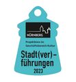 Logo bzw. "Türmchen" der Veranstaltungsreihe Stadt(ver)führungen, 2023 <span class="smw-highlighter" data-type="8" data-state="inline" data-title="Hinweis" title="Urheber: Stadt NürnbergErstellungsdatum: 2023Lizenz: copyright"><span class="smwtticon note"></span><span class="smwttcontent">Urheber: Stadt Nürnberg<br>Erstellungsdatum: <!--LINK'" 0:0--><br>Lizenz: copyright</span></span>