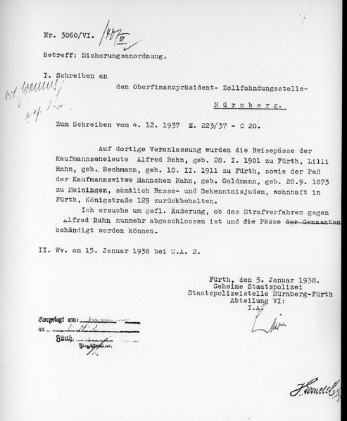 Datei:Lilli Bechmann u. Alfred Rahn Emigration 1938 - 1939 .pdf