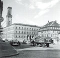 Königsplatz mit Rathaus, 1954