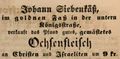 Zeitungsanzeige von <!--LINK'" 0:19-->, Januar 1849