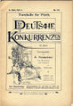 Titelblatt: Deutsche Konkurrenzen Turnhalle für Fürth (Broschüre), 1900