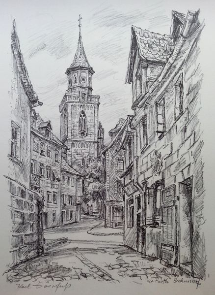 Datei:Karl Dörrfuss - Alt Fürth, Brehmshof.jpg