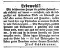 Lebewohl Schönbrunner, Fürther Tagblatt 18.04.1852.jpg