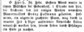 Zeitungsnachricht vom 27. Februar 1868 über den Fund des Leichnams von Georg Hofmann