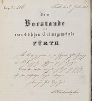 Stellenausschreibung Vorsänger Hospitalsynagoge 21. Januar 1862.png