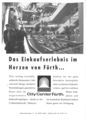 Werbeanzeige von 2003: <i>Das Einkaufserlebnis im Herzen von Fürth...</i>