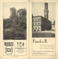Stadtprospekt des Verkehrsvereins von 1927 mit Stadtplan und zeitgenössischen Werbeanzeigen