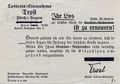 Lotterie-Los aus dem Jahr 1947 - mit Schwärzung der ehem. Adresse und des Hitlergrußes