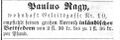 Anzeige Nagy <span class="smw-highlighter" data-type="8" data-state="inline" data-title="Hinweis" title="Urheber: Fürther TagblattErstellungsdatum: 4. April 1867Lizenz: noc-nc-1.0"><span class="smwtticon note"></span><span class="smwttcontent">Urheber: <!--LINK'" 0:8--><br>Erstellungsdatum: <!--LINK'" 0:9--> <!--LINK'" 0:10--><br>Lizenz: noc-nc-1.0</span></span>