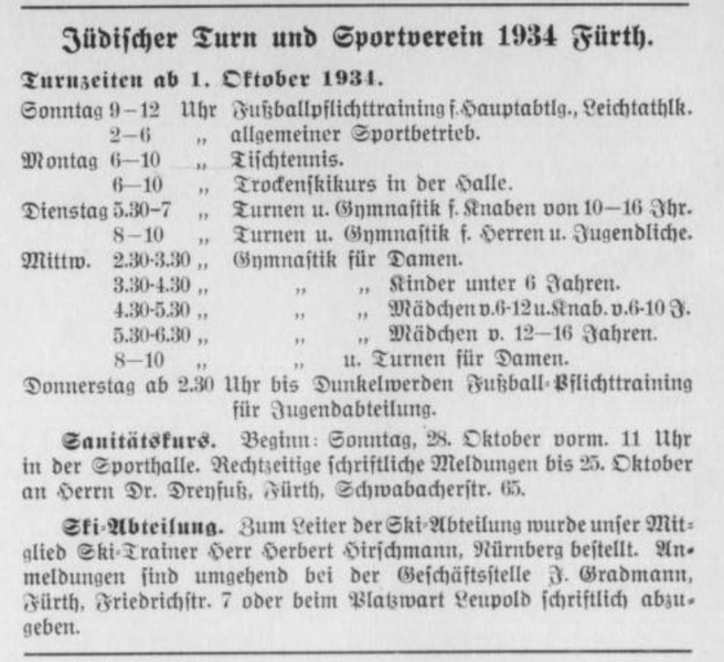 Datei:Turnverein nürnberg-fürther Israelitisches Gemeindeblatt 1. Oktober 1934.png