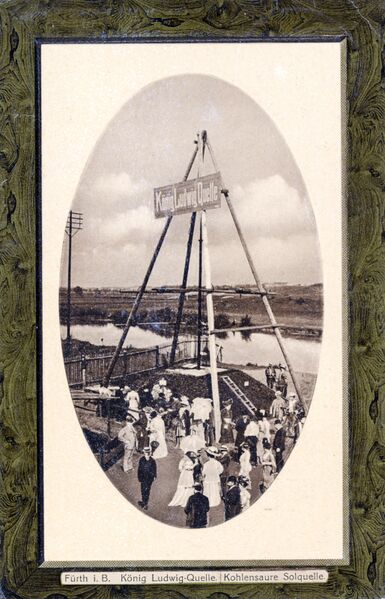 Datei:AK König Ludwig Quelle gel 9 Sept 1912.jpg