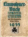 Titelblatt: Adressbuch/Einwohnerbuch der Stadt Fürth 1935