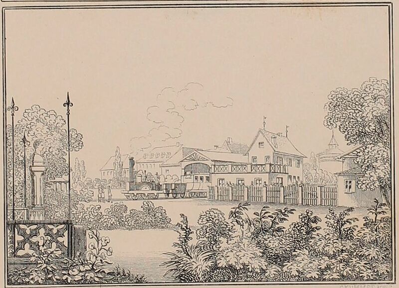 Datei:Der Fürther Bahnhof 1847.jpg