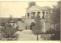 Aussichtstempel mit Quellfassung im Kurgarten, historische Postkarte, 1918