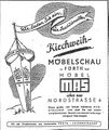 Inserat von MAS in den Fürther Nachrichten, 1953