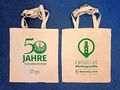 Beidseitig bedruckte Stofftaschen zum Jubiläum 50 Jahre Fußgängerzone (2025)