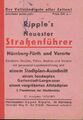 Titelseite "Ripple´s Neuester Straßenführer Nürnberg-Fürth und Vororte", 1970/1971