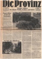 Die erste und gleichzeitig letzte Ausgabe des alternativen Zeitungsformats "Die Provinz" im Jahr 1980