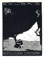 Exlibris für Kurt und Claire Steindorff, gestaltet von Benno Berneis 1904