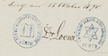 Unterschrift Isaak Loewi, 25. Oktober 1870 unter das Regulativ zur Benutzung des Leichenhauses <span class="smw-highlighter" data-type="8" data-state="inline" data-title="Hinweis" title="Urheber: Isaak LoewiErstellungsdatum: 25. Oktober 1870Lizenz: cc-by-sa-4.0"><span class="smwtticon note"></span><span class="smwttcontent">Urheber: <a class="mw-selflink selflink">Isaak Loewi</a><br>Erstellungsdatum: <!--LINK'" 0:37--> <!--LINK'" 0:38--><br>Lizenz: cc-by-sa-4.0</span></span>