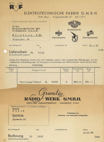 Datei:Briefköpfe RVF-Grundig 1948.jpg