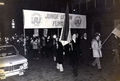 Demonstration des CSU-Jugendverbands JU in Fürth, vermutlich in den 1970er Jahren
