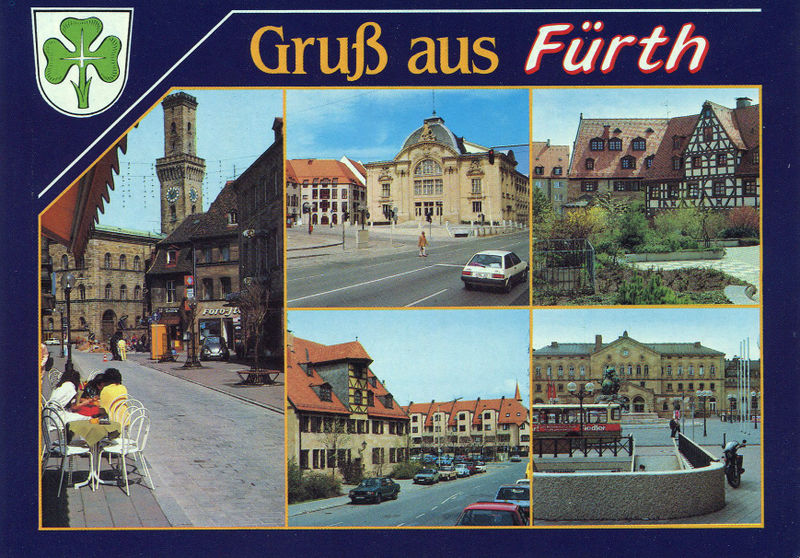 Datei:AK Fürth Innenstadt 1987.jpg