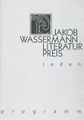 Jakob-Wassermann-Literaturpreis, Programmheft 1999
