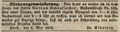 Zeitungsanzeige des Arztes Dr. <a class="mw-selflink selflink">Karl Kiderlin</a>, Mai 1843