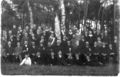 Der Katholische Lehrlingsverein Fürth, Vorläufer der DJK Fürth, beim 25-jährigen Fahnenjubiläum im Jahr 1918