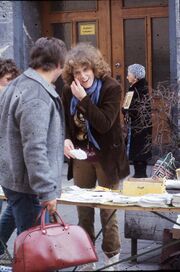 Dagmar Orwen 1990 Infostand.jpg