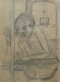 Zeichnung von Hedwig Regnart über ihre Zeit im Frauen-KZ Moringen