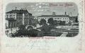 Historische Ansichtskarte "Staatsbahnhof mit Postgebäude", um 1898