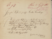 Kaution A. Hartmann 26. August 1863.png
