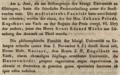 Erwähnung der Preisverleihung an "J. F. Engehlhart aus Vach", 1826