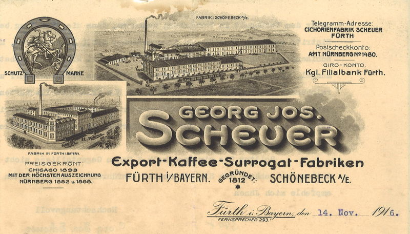 Datei:Briefkopf Georg Joseph Scheuer 1916.jpg