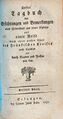 Titelblatt von Füssels Reisetagebuch, 1791