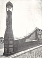 Kandelaber von MAN an der Ostseite der Maxbrücke, Aufnahme um 1907