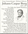 Titelseite: Johann Caspar Beeg 1809 - 1867. 1989.