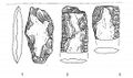 Sichelbesätze aus der ausgehenden Jungsteinzeit, gefunden bei Unterfarrnbach bzw. Atzenhof-Flexdorf