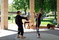 Tanzperformance von Anne Devries während der FREI LUFT GALERIE, Juni 2021