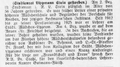 Nachruf Lippmann Stein, Nürnberg-Fürther Israelitisches Gemeindeblatt, 1. Januar 1928